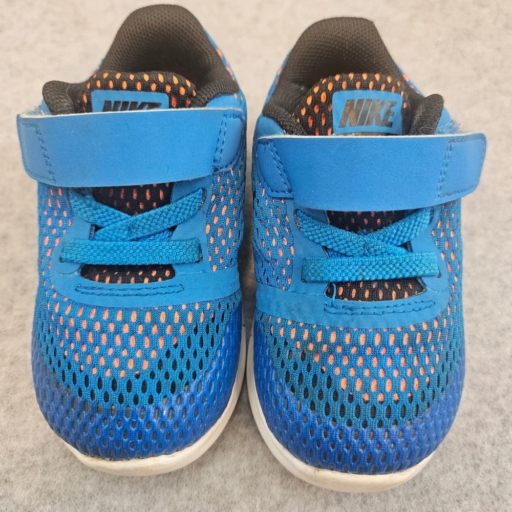 NIKE FREE RN TD |Toddler Shoes Size 5C Blue Orange Running Sneakers